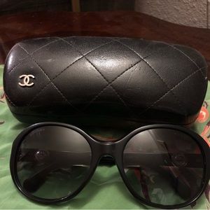 Authentic Chanel Sunglasses with Pearl accents